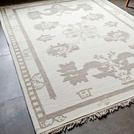 Modern Neutral Wool Area Rug